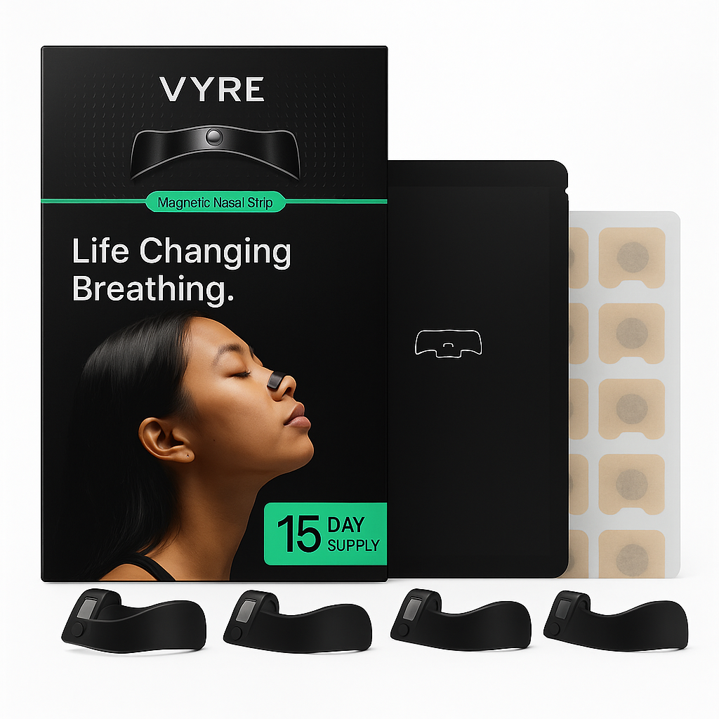 VYRE Magnetic Nasal Strip Starter Kit (Reusable) – Breathe Better for Training & Sleep